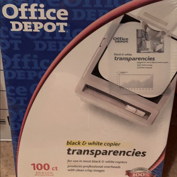office depot Office 0 Pack Transparencies For Bw Copiers New By Office Depot Poshmark